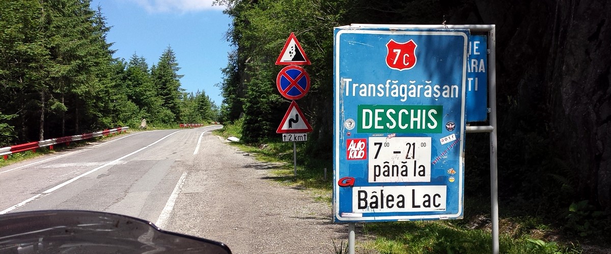 Beginn der Transfagarasan