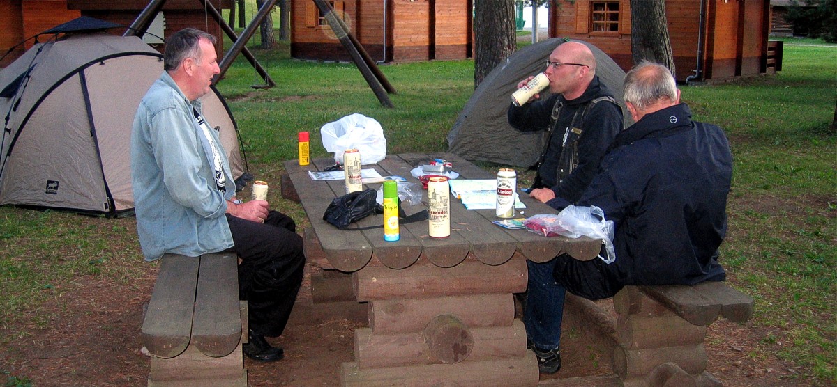 Abschlussbierchen in Toila