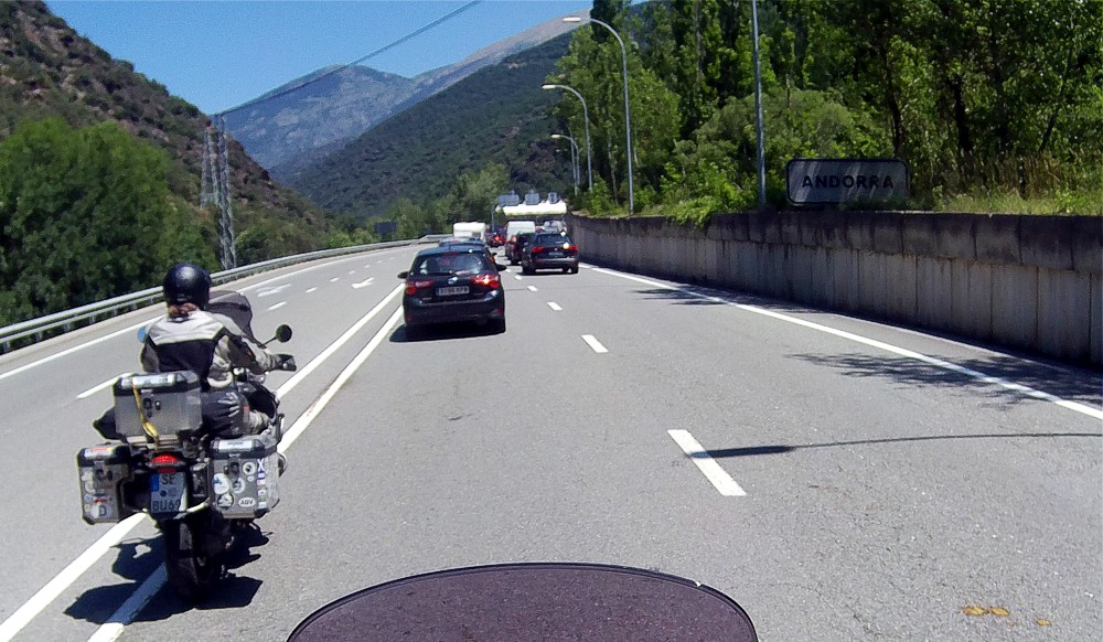 Grenze zu Andorra