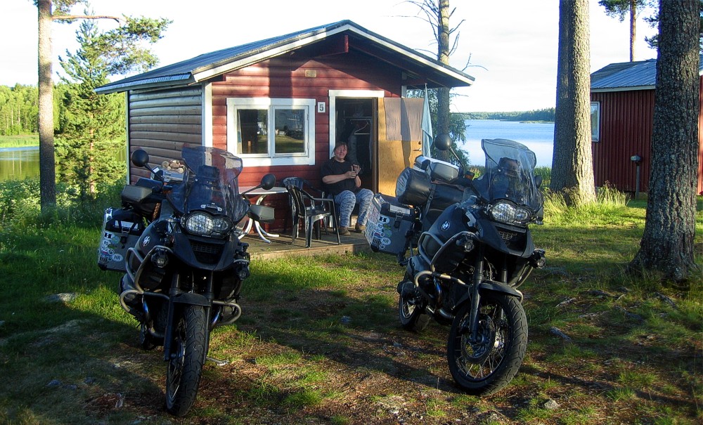 Campingplatz mit Hütten in Töre