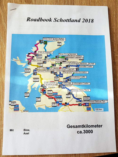 Roadbook Schottland